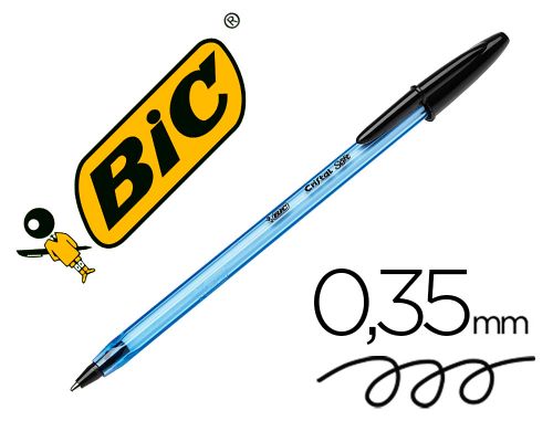 Esferografica bic cristal soft preto ponta de 1,2 mm , Bic , 153771 , 3086123355354